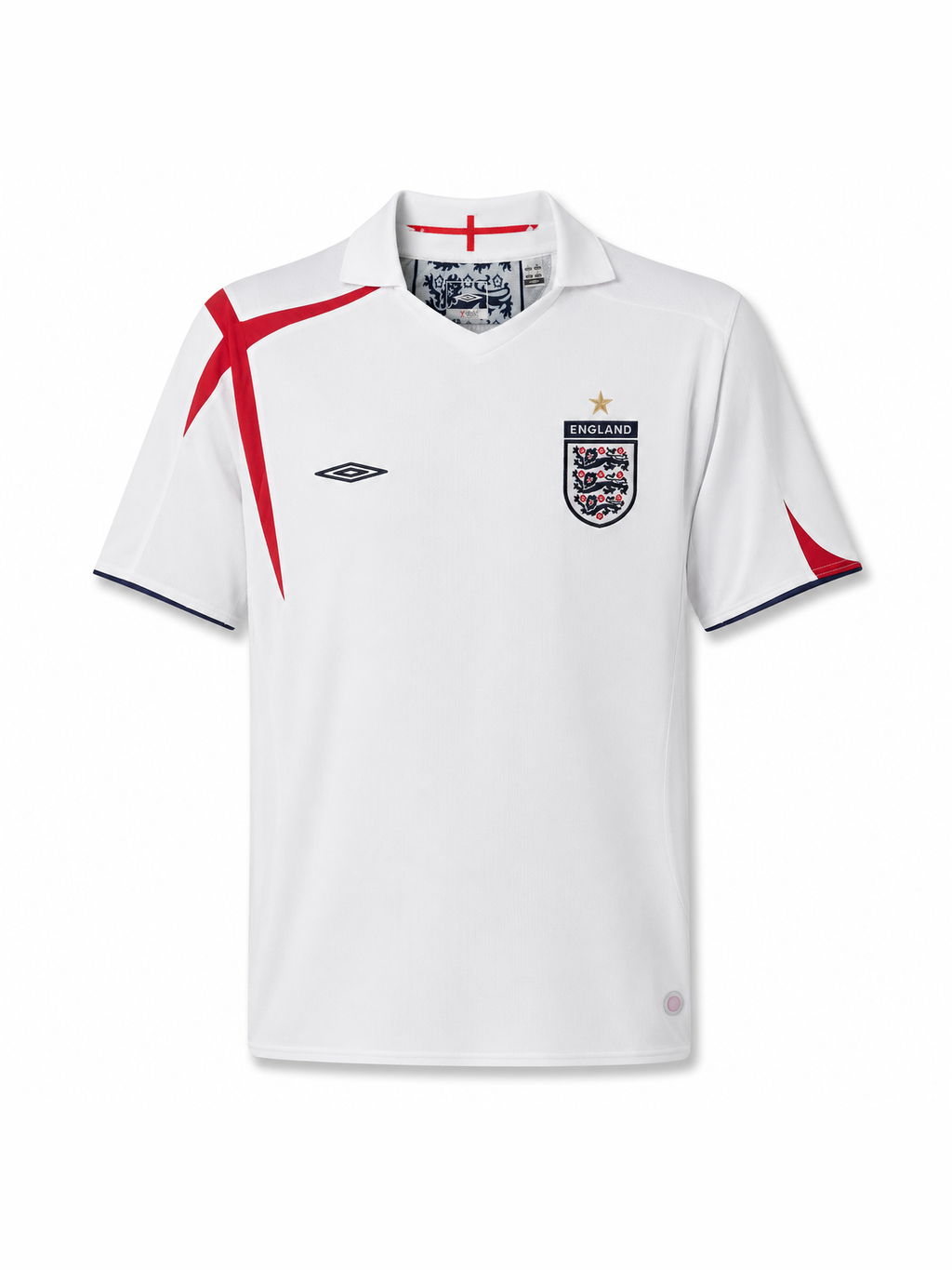 A.Cole #3 Retro 2006 England Home Jersey