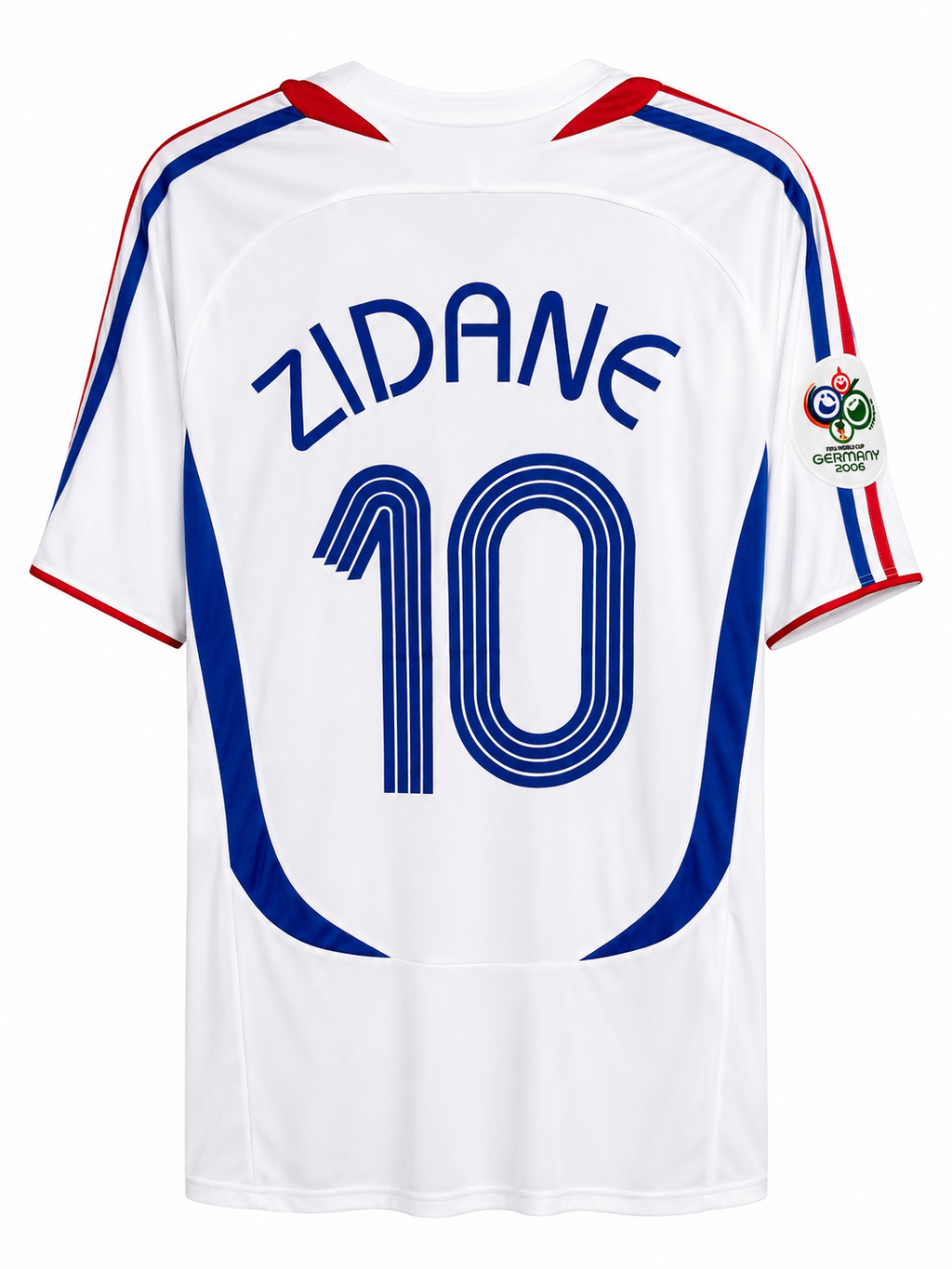 ZIDANE #10 Retro 2006 France Away Soccer Jersey With 06 World Cup