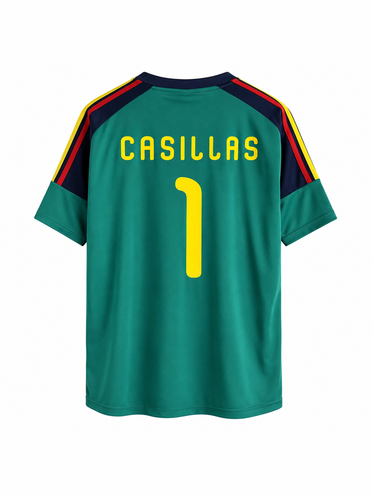 Casillas #1 Retro 2010 Spain World Cup Goalkeeper Jersey