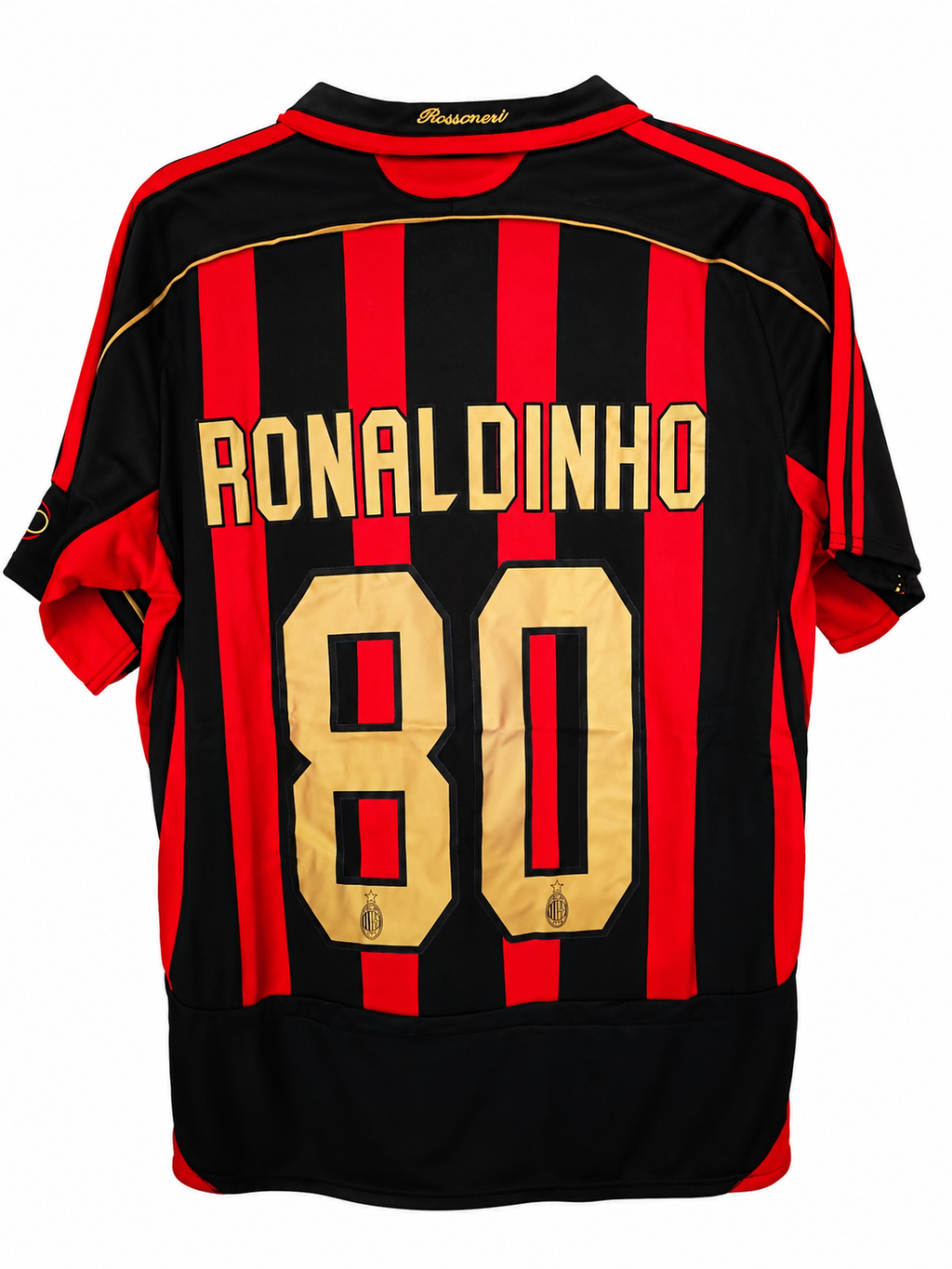 RONALDINHO #80 Retro 2006/07 AC Milan Home Soccer Jersey