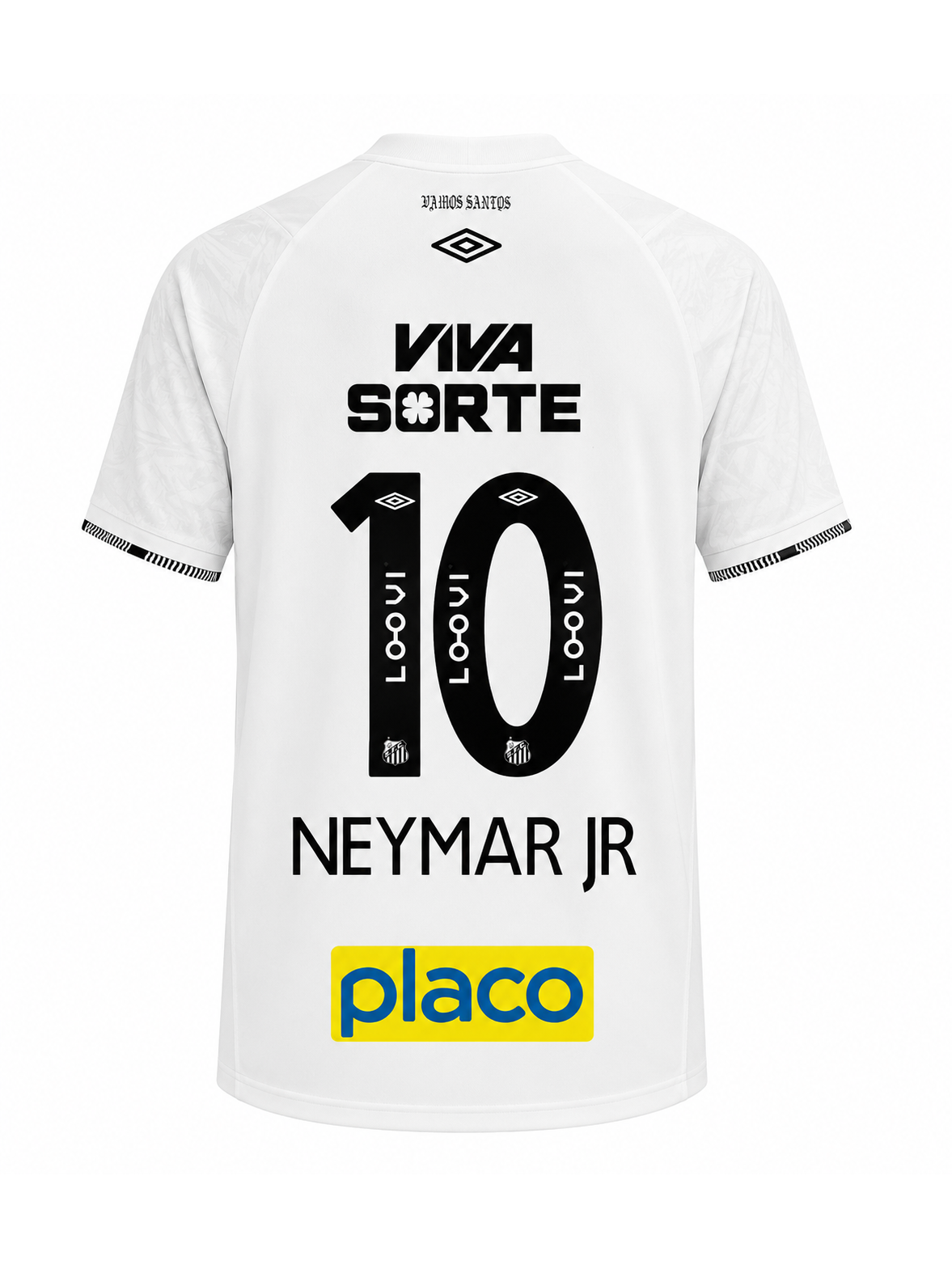 Neymar Jr #10 2024-25 Santos Home Jersey