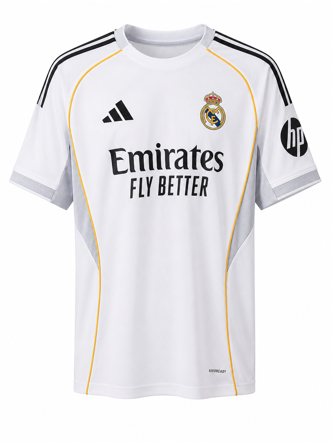 Mbappé #10 25/26 Real Madrid Home Jersey | HP Logo